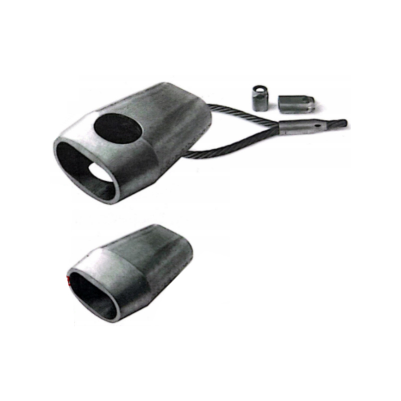 SAFETYLIFT Aluminium Ferrule Form C Tysk type med inspeksjonshull