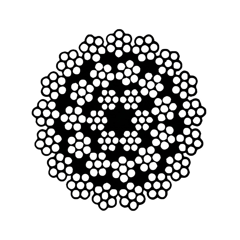 ASTM A1023 34x7 rotasjonsbestandig ståltau i kategori 2